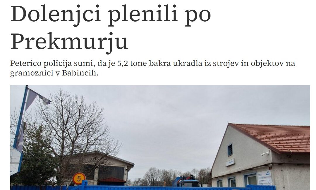 “Dolenjci plenili po Prekmurju”